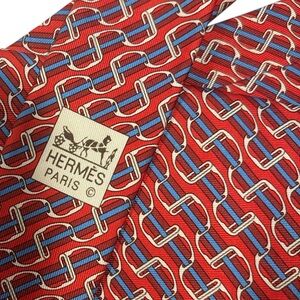 HERMES silk tie